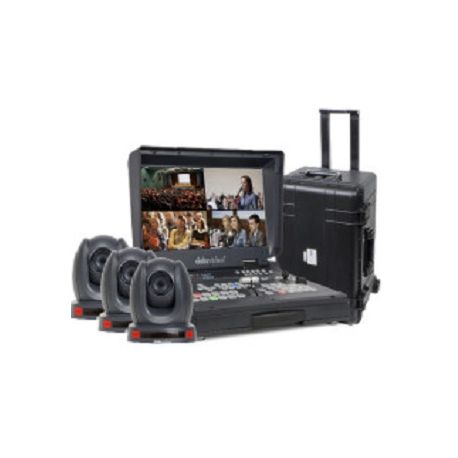 Kit switcher, camera control, 3x PTC-140T and protective enclosure DataVideo