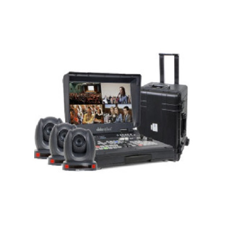 Kit switcher, camera control, 3x PTC-140T and protective enclosure DataVideo