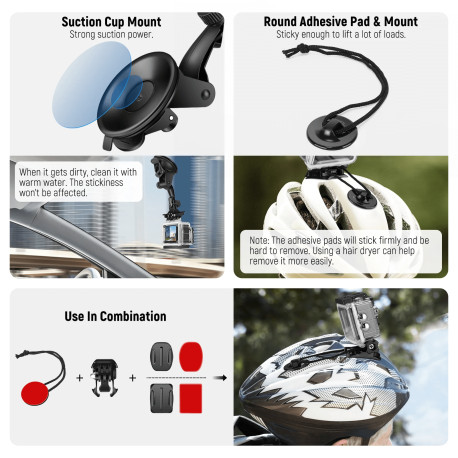 Kits d'accessoires pour GoPro Hero 10/Hero 9 Comprend Boîtiers de