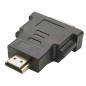 Adaptateur HDMI male - DVI femelle droit, Noir Adaptateur HDMI male - DVI femelle droit, Noir