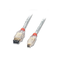 Firewire 6-4 2m Cordon firewire 2m connecteurs 4 broches Lindy