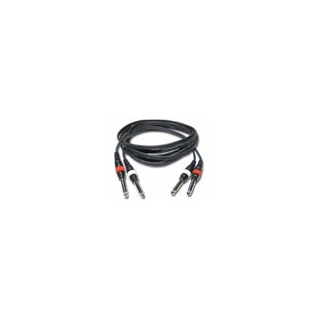 FL 22 3 - Cordon audio 2 Jack 6.5mm mono mâle vers 2 Jack 6.5mm mono mâle Audiophony