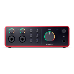 SCARLETT4-4I4 - Scarlett G4 - Scarlett 4I4 4th Gen - 4 in / 4 out - USB-C FOCUSRITE