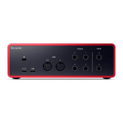 SCARLETT4-4I4 - Scarlett G4 - Scarlett 4I4 4th Gen - 4 in / 4 out - USB-C FOCUSRITE