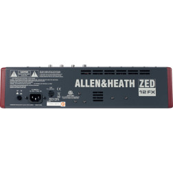 ZED-12FX - USB avec effets - 6 in mono, 3 stéréo, 4 AUX ALLEN & HEATH