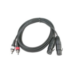 CL 25/3 - Cordon ligne 2x RCA M / 2x RCA F Audiophony