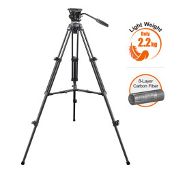 EC610R Trépied video carbone max 3kg E-Image