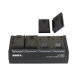 LC-D421I Kit Chargeur 4 batteries type JVC SSL