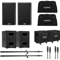 K8-KS112-BUNDLE Bundle K8.2, KS112 + accessoires QSC AUDIO