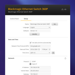 Blackmagic Ethernet Switch 360P Blackmagic Design