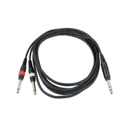 CL 36 3 - Cordon ligne Jack 6,35 stéréo mâle Cordon lign Audiophony
