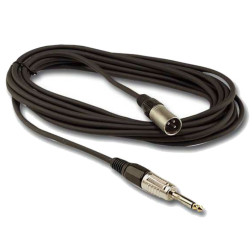XLR male Jack 6.35 male 3m Audiophony