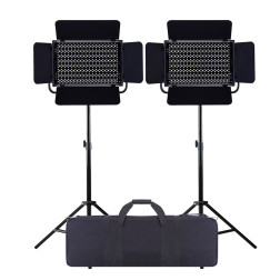 Kit Reportage 2x Panneaux Leds RGB 36W Kit Reportage 2x PBS-Leds
