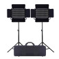 Kit Reportage 2x Panneaux Leds RGB 36W Kit Reportage 2x Panneaux Leds RGB 36W