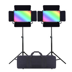 Kit Reportage 2x Panneaux Leds RGB 36W Kit Reportage 2x PBS-Leds