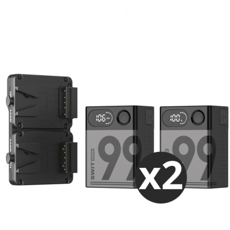 Pack OMNI-99S x2 + KA-M20S Kit 2 Batteries avec platine Swit