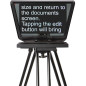 TP-700 Prompteur camera 15 pouce avec ecran