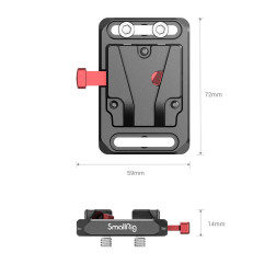 SmallRig 2987 Mini V Mount Battery Plate Découvrez la pl