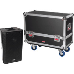 G-TOURSPKR-2K8 - 2 enceintes QSC K8 2 enceintes QSC K8 GATOR CASES