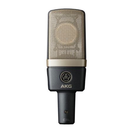 Large-Diaphragm Multipattern Condenser Microphone (20 Hz to 20 kHz) - Black AKG
