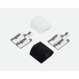 Fourrure pour Lavalier Carré Noir Viviana