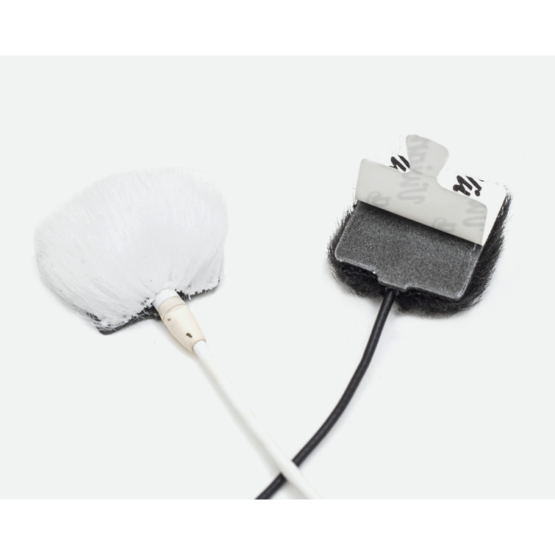 Fourrure pour Lavalier Carré Blanc