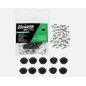Fourrure pour Lavalier Rond Noir Fourrure pour Lavalier Rond Noir