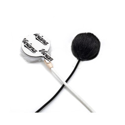 Fourrure pour Lavalier Rond Noir Viviana