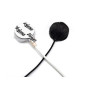 Fourrure pour Lavalier Rond Noir Fourrure pour Lavalier Rond Noir