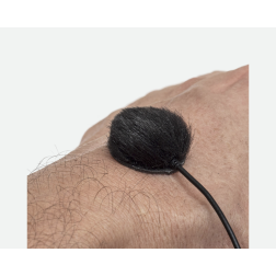 Fourrure pour Lavalier Rond Noir Viviana Fur For LAv rou Viviana
