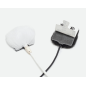 Fourrure pour Lavalier Rond Noir Blanc Fourrure pour Lavalier Rond Noir Blanc