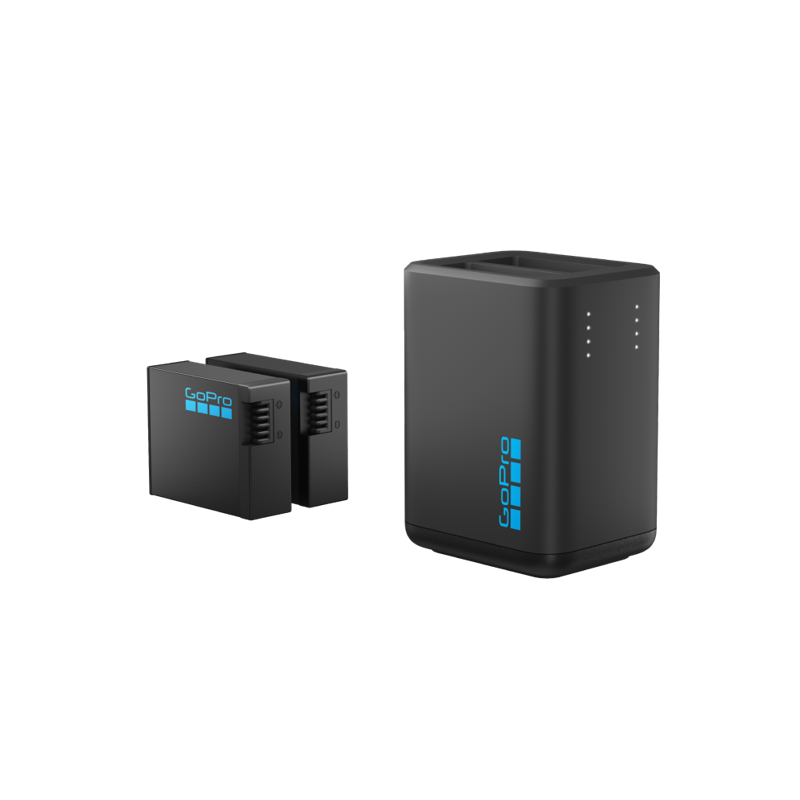 Kit 2 batteries + Chargeur double Hero11 Hero12 Kit 2 batteries + Chargeur double Hero11 Hero12