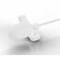 Micro omni 2061 avec pince et bonnette, Loud SPL, Blanc, 3-pin LEMO