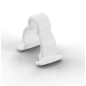 Micro omni 2061 avec pince et bonnette, Loud SPL, Blanc, 3-pin LEMO
