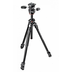 MK290DUA3-3W 290 Dual, Kit Trépied 3 sections alu + Rotu Manfrotto