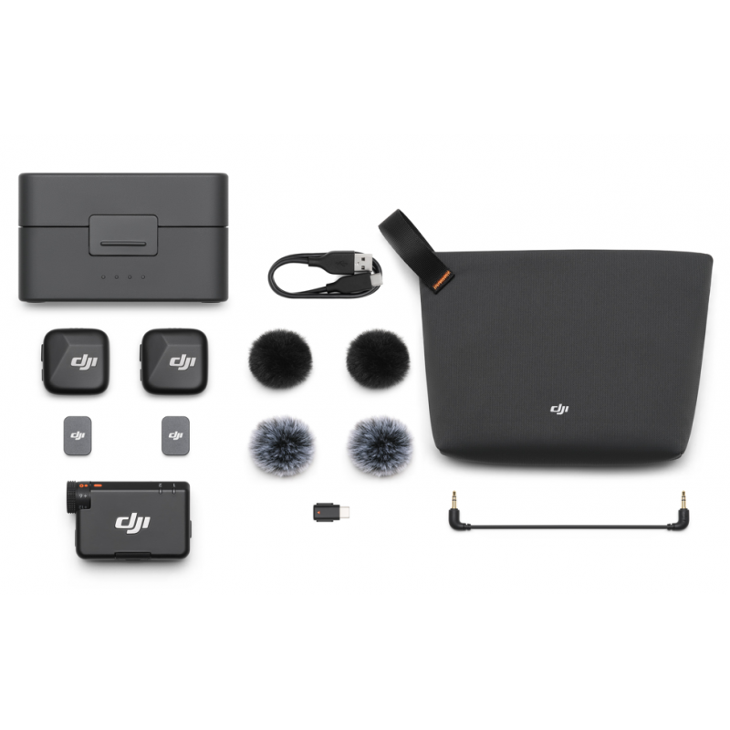 Mic Mini (2 TX + 1 RX + Charging Case)