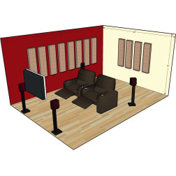 COL2-12X48BVD-B - Control Columns - 12 panneaux biseau - beige