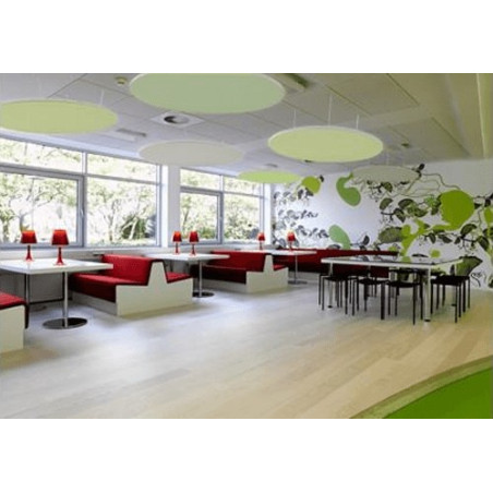 PAINT-CIRRUS-48 - Paintable Plafond - 2 panneaux circulaires 120 cm PRIMACOUSTIC