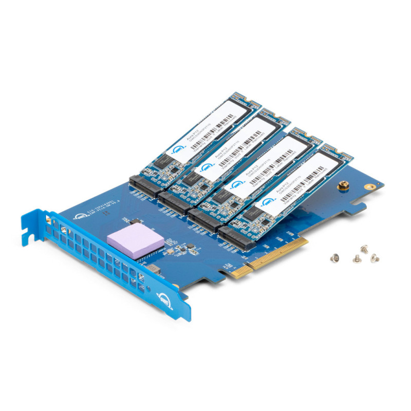 32.0TB Accelsior 4M2 PCIe M.2 NVMe SSD Adapter Card