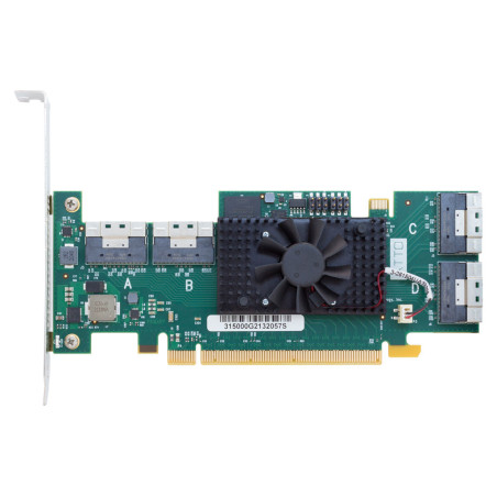 NVMe Adapters - ExpressNVM 8-Port x16 PCIe 4.0 Smart NVMe Switch Adapter, Low Profile