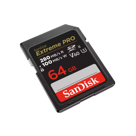 SD Extreme Pro 64GB UHS-II 280MBs V60 SanDisk