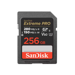 SD Extreme Pro 256GB UHS-II 280MBs V60