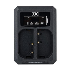 JJC Panasonic DCH-BLF19E USB Dual Battery Charger (voor Panasonic DMW-BLF19 / Sigma BP-61)
