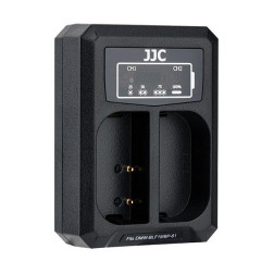 DCH-BLF19E USB Chargeur double pour Panasonic DMW-BLF19 DMW-BLK22 JJC