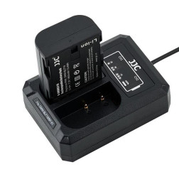 JJC Panasonic DCH-BLF19E USB Dual Battery Charger (voor Panasonic DMW-BLF19 / Sigma BP-61)