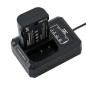 DCH-BLF19E USB Chargeur double pour Panasonic DMW-BLF19 DMW-BLK22