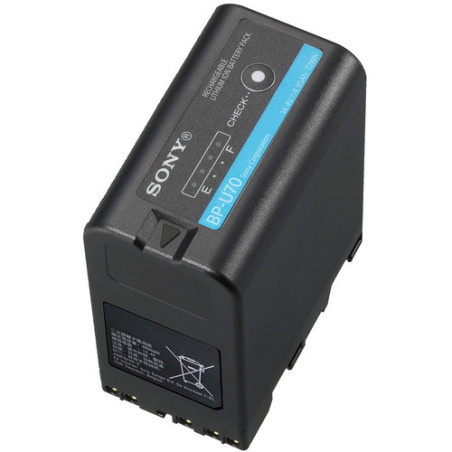 BP-U70 72Wh Batterie pour Camescopes PXW Rechargeable Li Sony