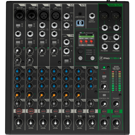PROFX10V3+ PROFXV3 - USB 10 canaux + Bluetooth et effets