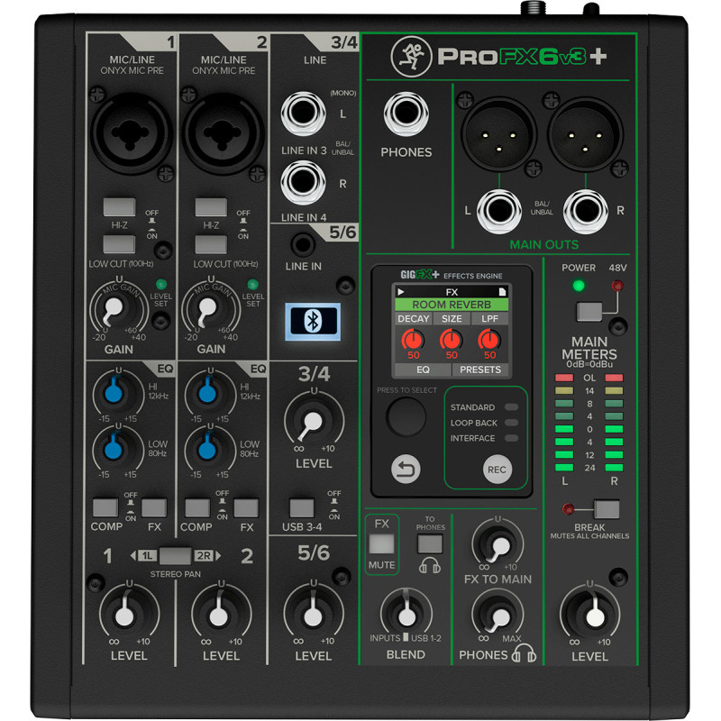 PROFX6V3+ PROFXV3 - USB 6 canaux + Bluetooth et effets PROFX6V3+ PROFXV3 - USB 6 canaux + Bluetooth et effets