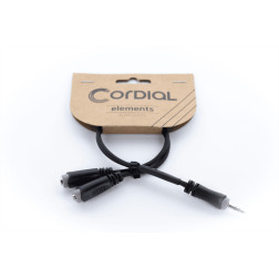 EY0.3WYY Mini-Jack 3.5 stereo male 2 mini jack 3.5 femelle 0.3m
